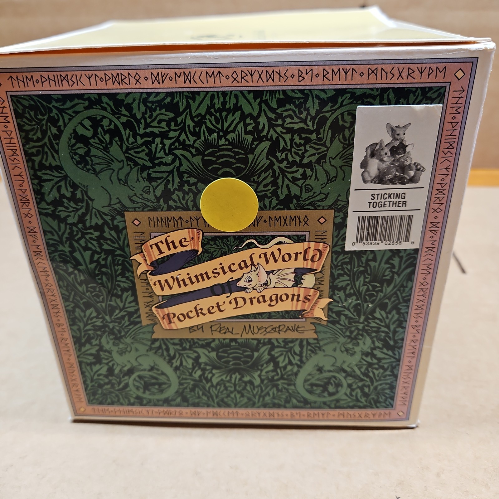 Signed 10/98 Whimsical World Of Pocket Dragons Sticking Together Flambro