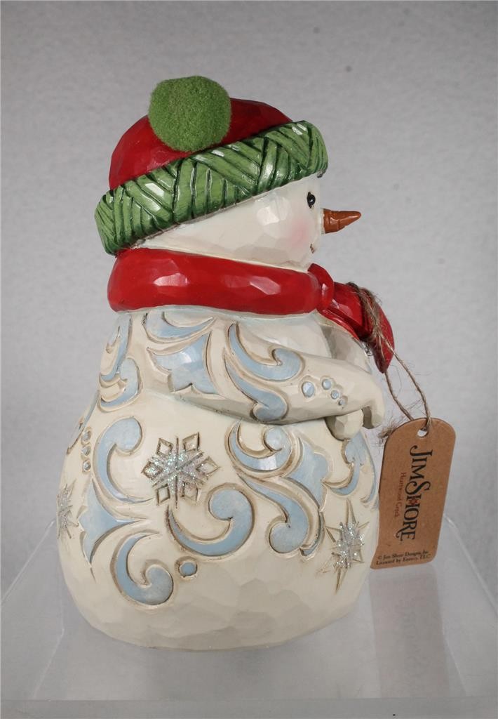 Jim Shore – COZY WINTER CHEER – Cute Snowman – 2026 Release! – 6019281 NIB!