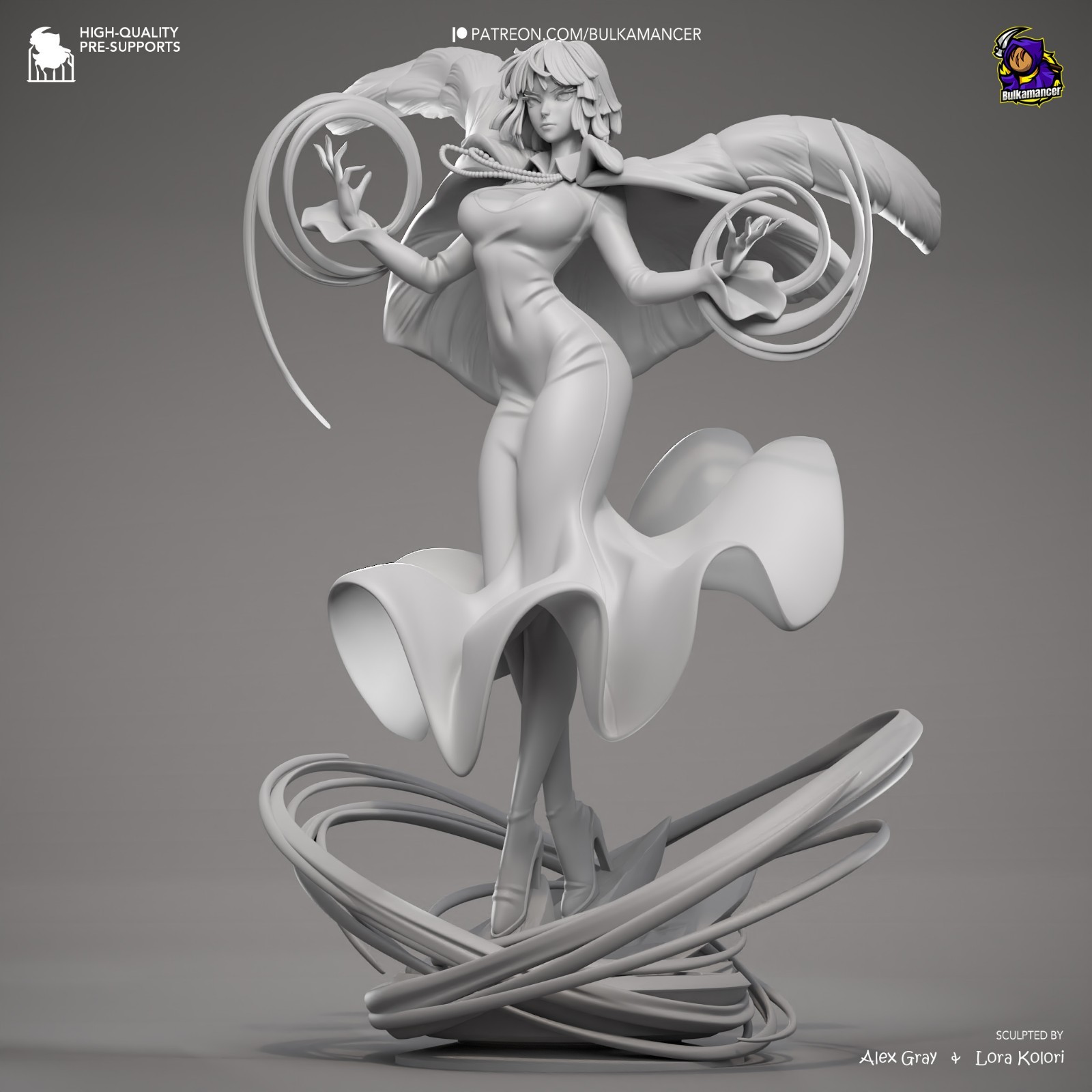 Fubuki – One-Punch Man 1/8 Scale Statue 3D Print Model Kit Unpainted