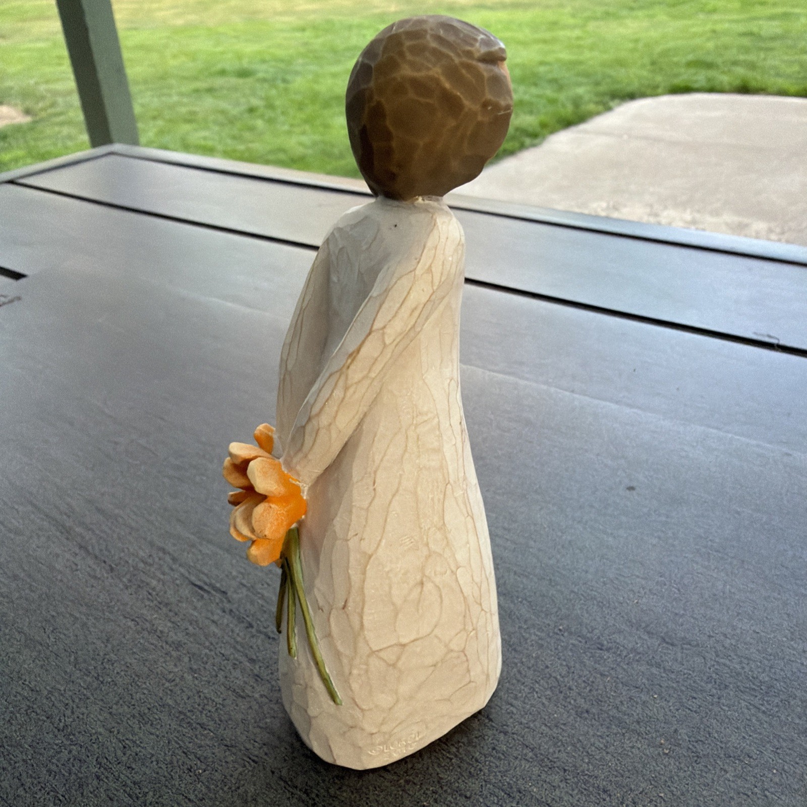 Demdaco Willow Tree ‘For You’ Girl with Flowers 5.5in Figurine by Susan Lordi