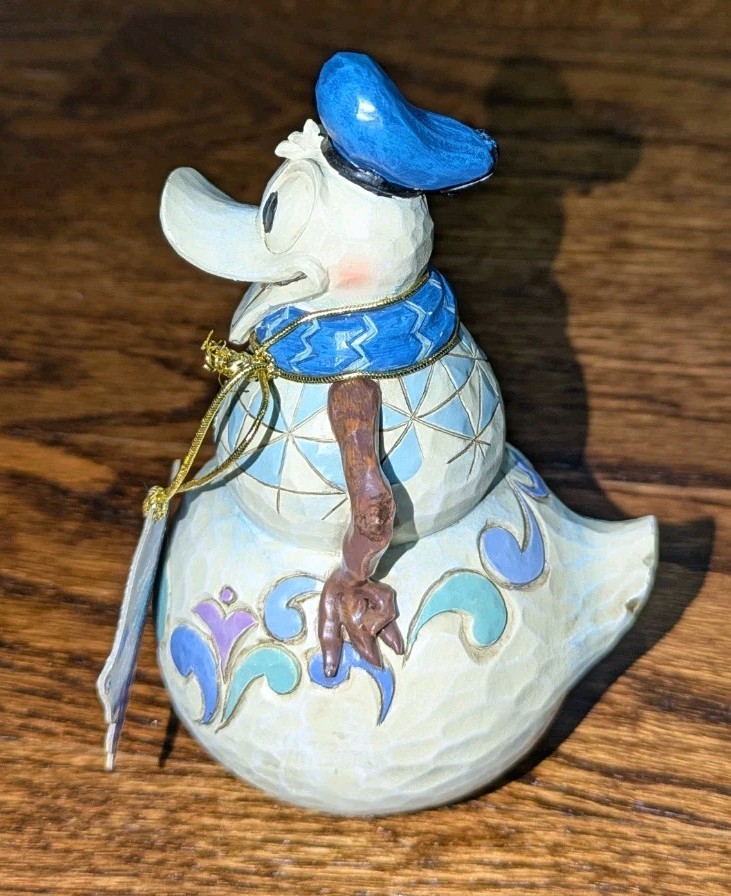 Jim Shore Disney Traditions Donald Duck Swaying Snowman Christmas Wobble 4016573