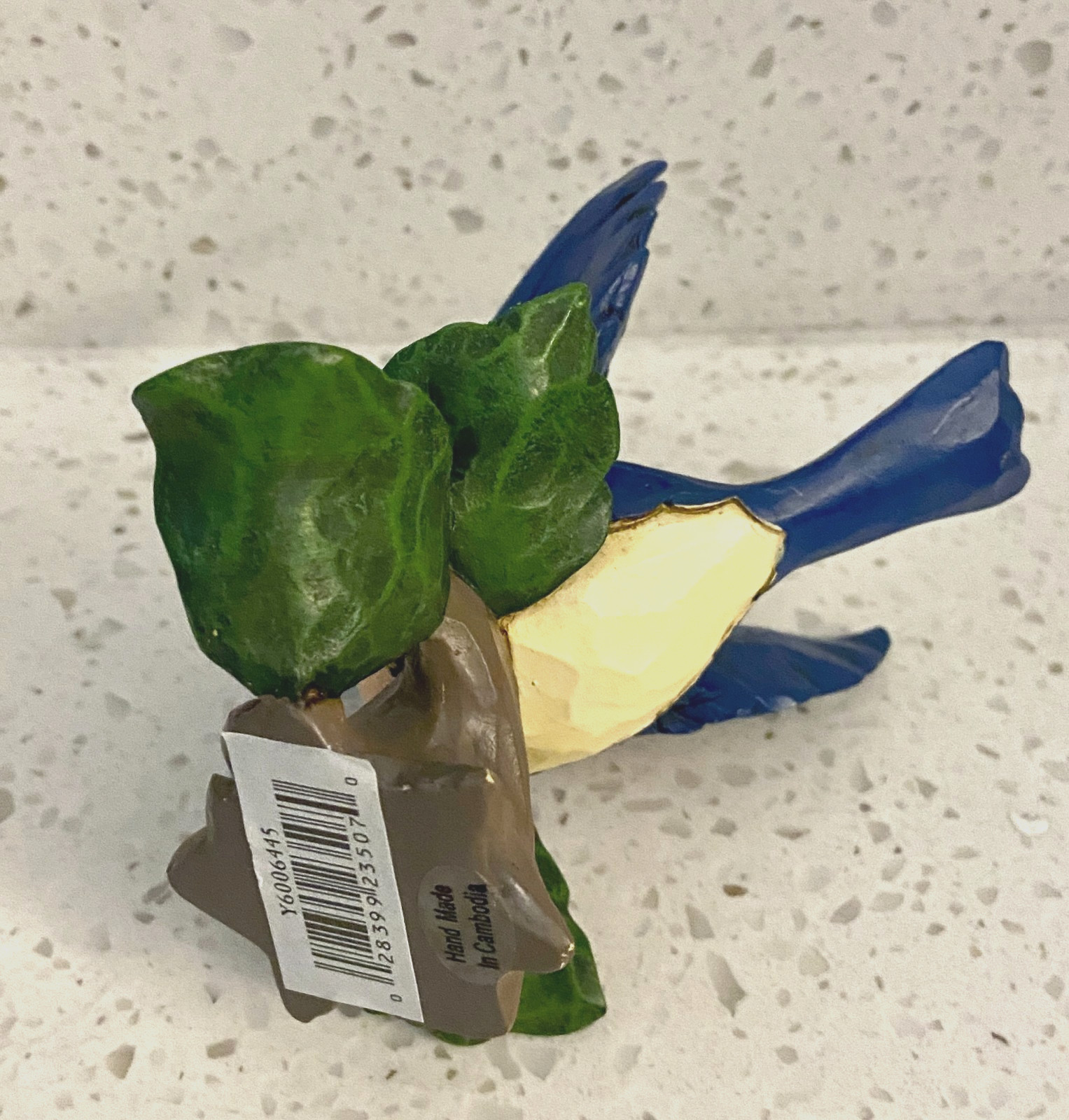 JIM SHORE Figurine BLUEBIRD ON BRANCH 3.5″ H Heartwood Creek #6006445 No Box H44