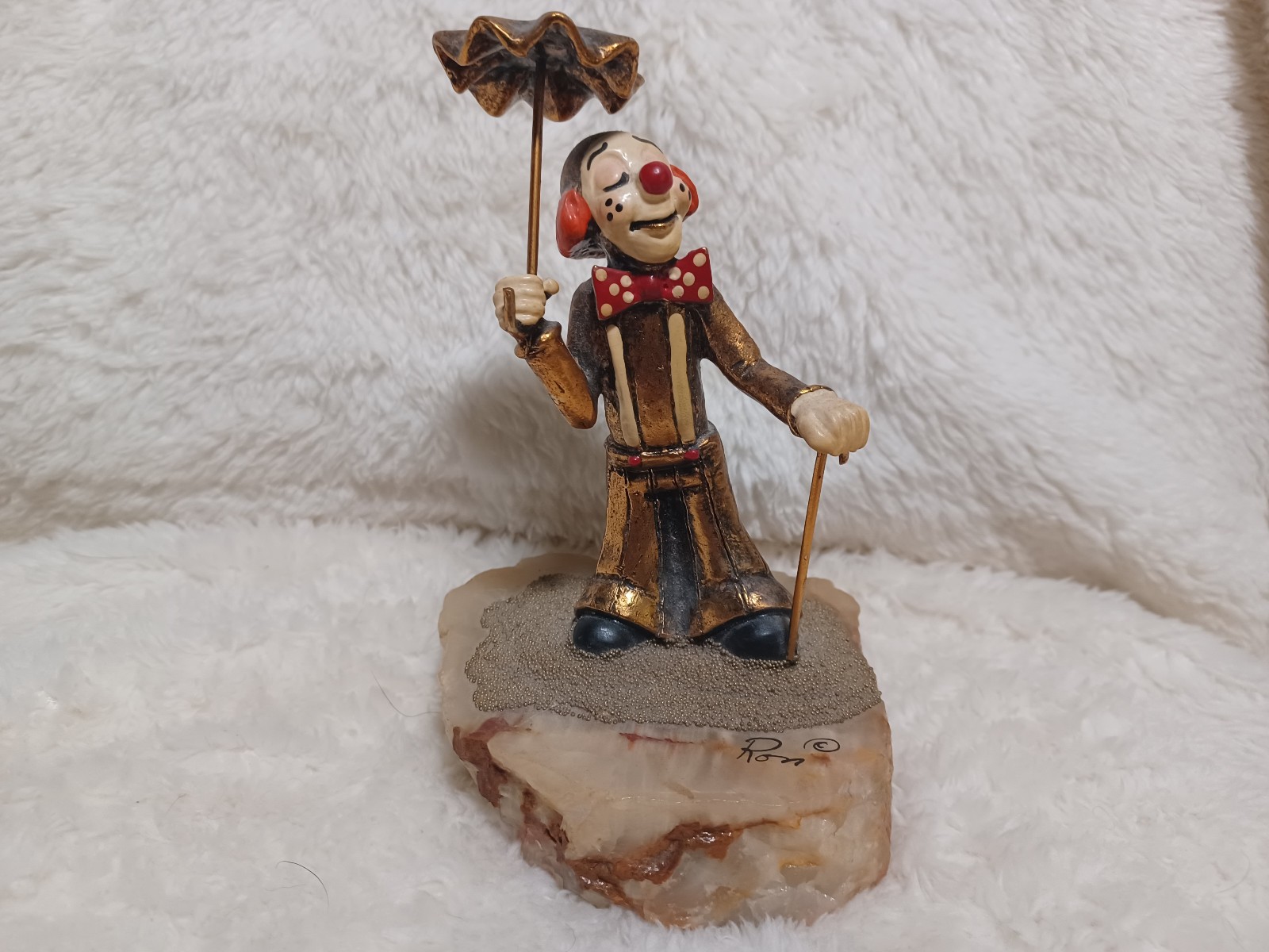 Ron Lee World of Clowns Darby with Umbrella Signed Vintage