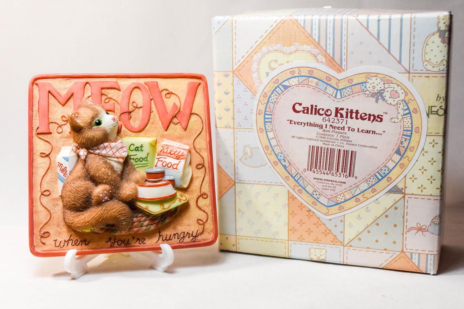 Meow When You’re Hungry 642371 1 of 3 Plaques Calico Kittens Everything I Need