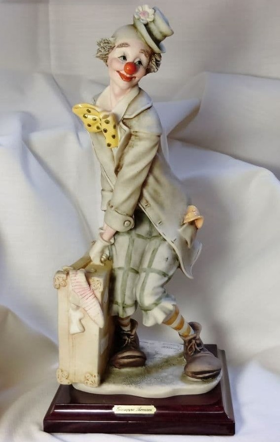 Giuseppe Armani Pierrot Figurine Florence Capodimonte Style 32cm