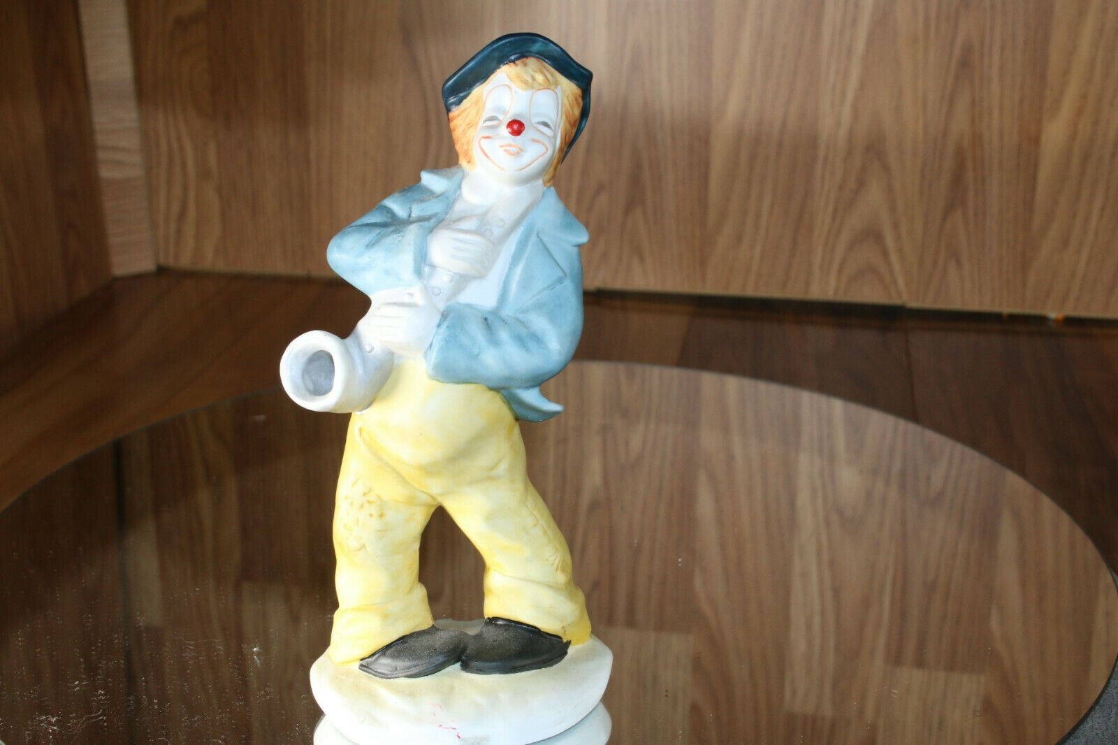 lot – three vintage porcelain clowns from estate sale unsure age1960’s to 80’s