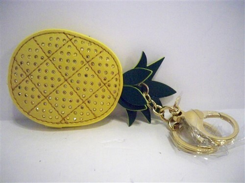 Swarovski Crystal Pineapple Lime Bag Charm Accessory 5380319
