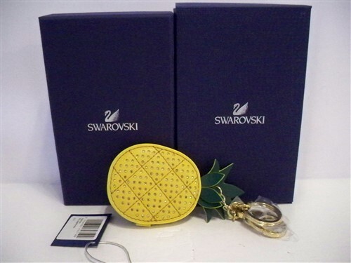 Swarovski Crystal Pineapple Lime Bag Charm Accessory 5380319