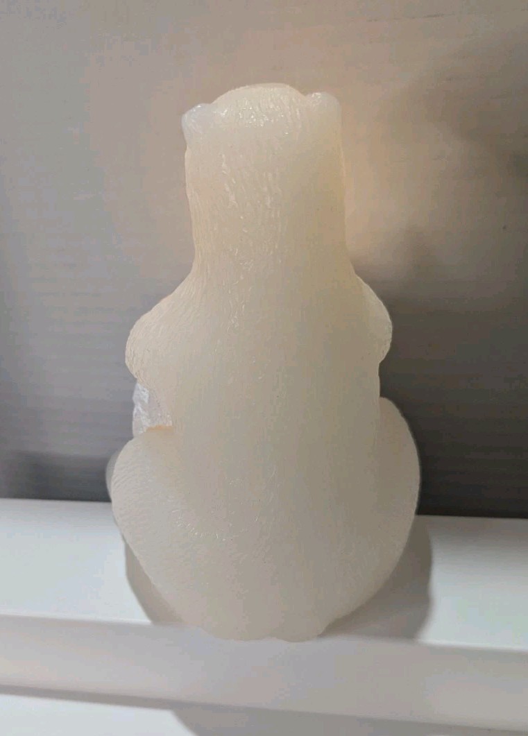 Martha Stewart Flameless Sitting Polar Bear Figural Timer Mode Fake Candle Look