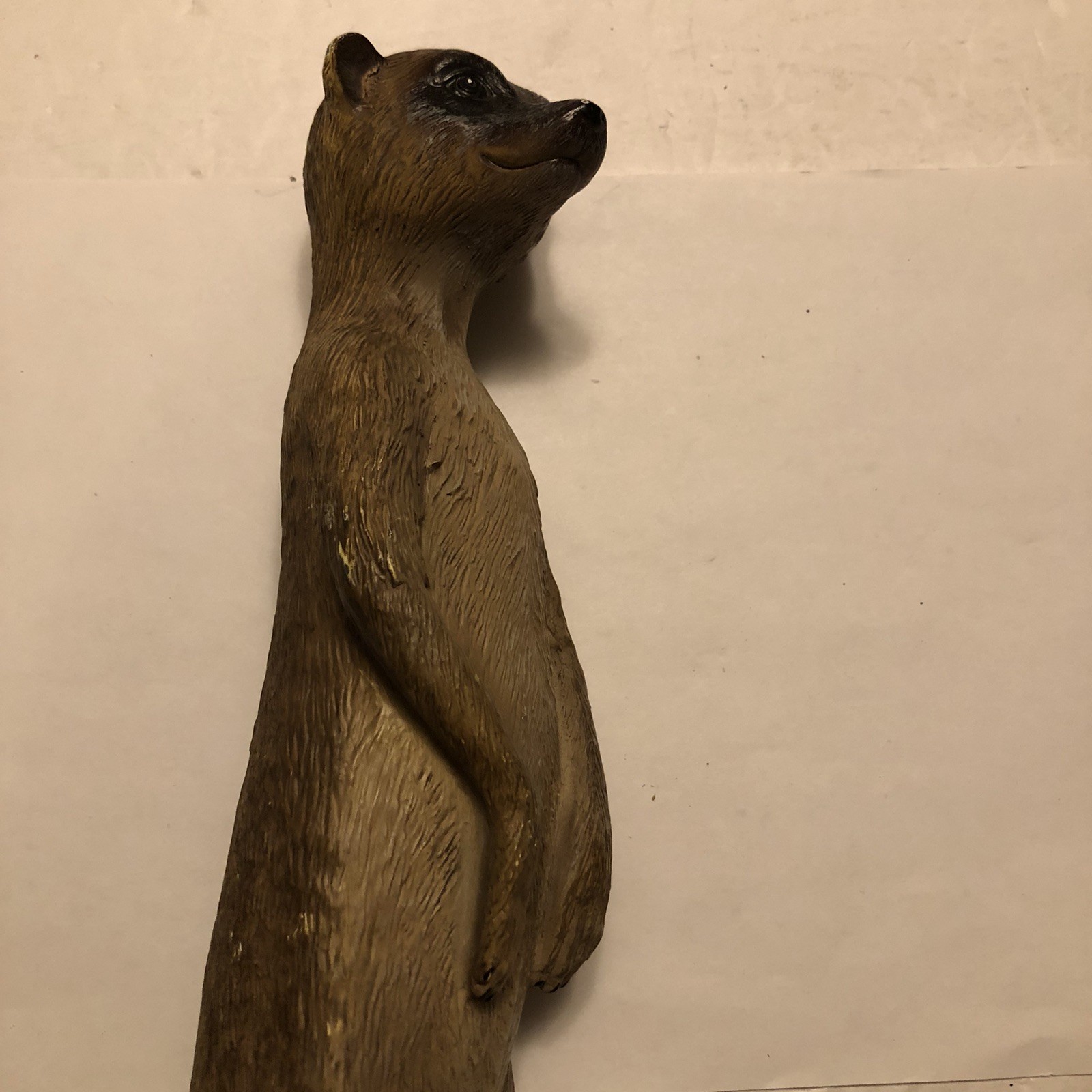 Meerkat Figure Resin 13.75 Inches Tall Standing Watching Garden