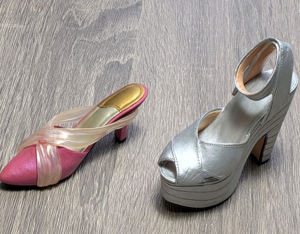 Just The Right Shoe By Raine Lot Of 2 Collector Silver Cloud Elegant Affair