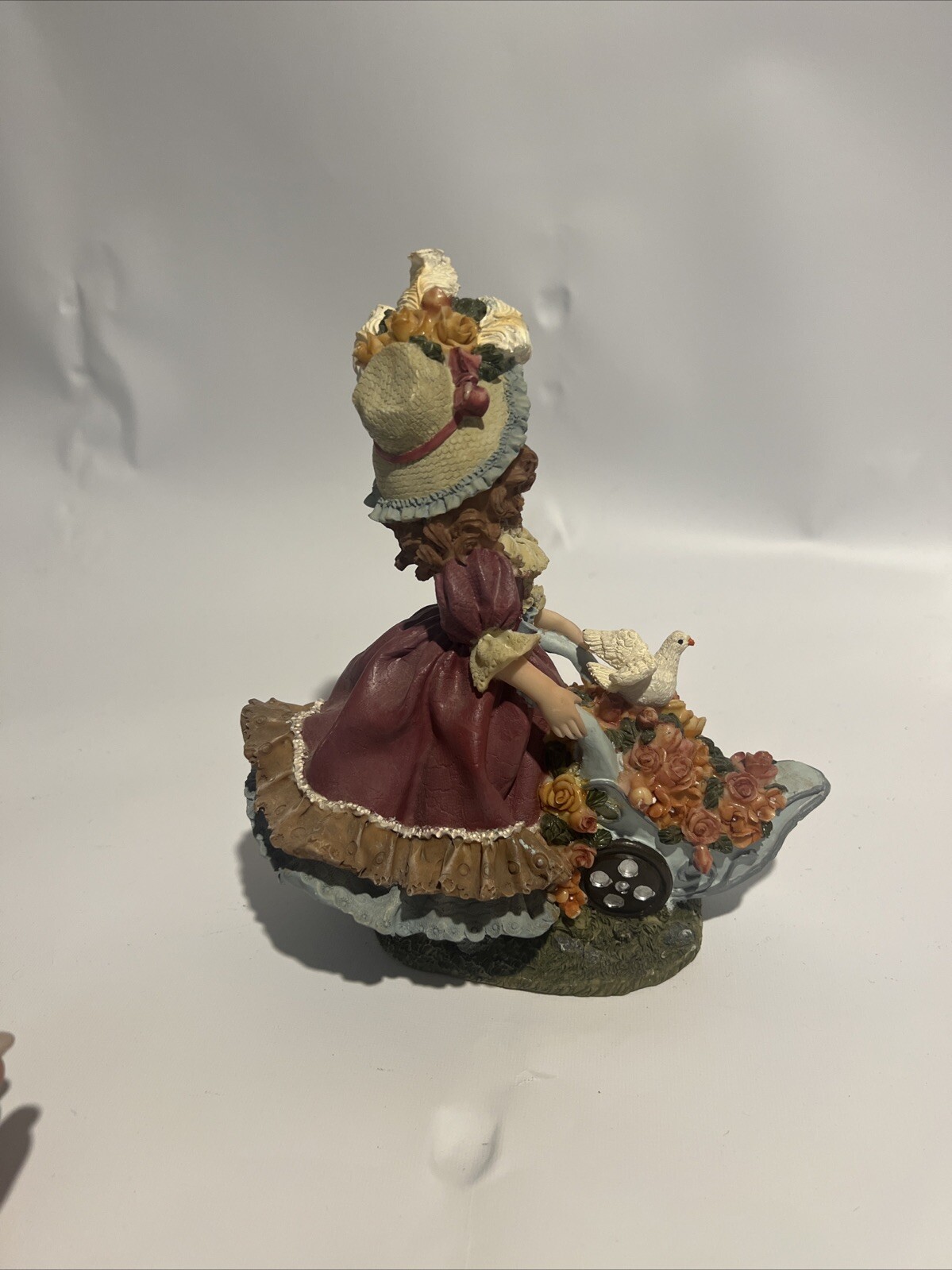 Vintage Figurine Lady With Birds