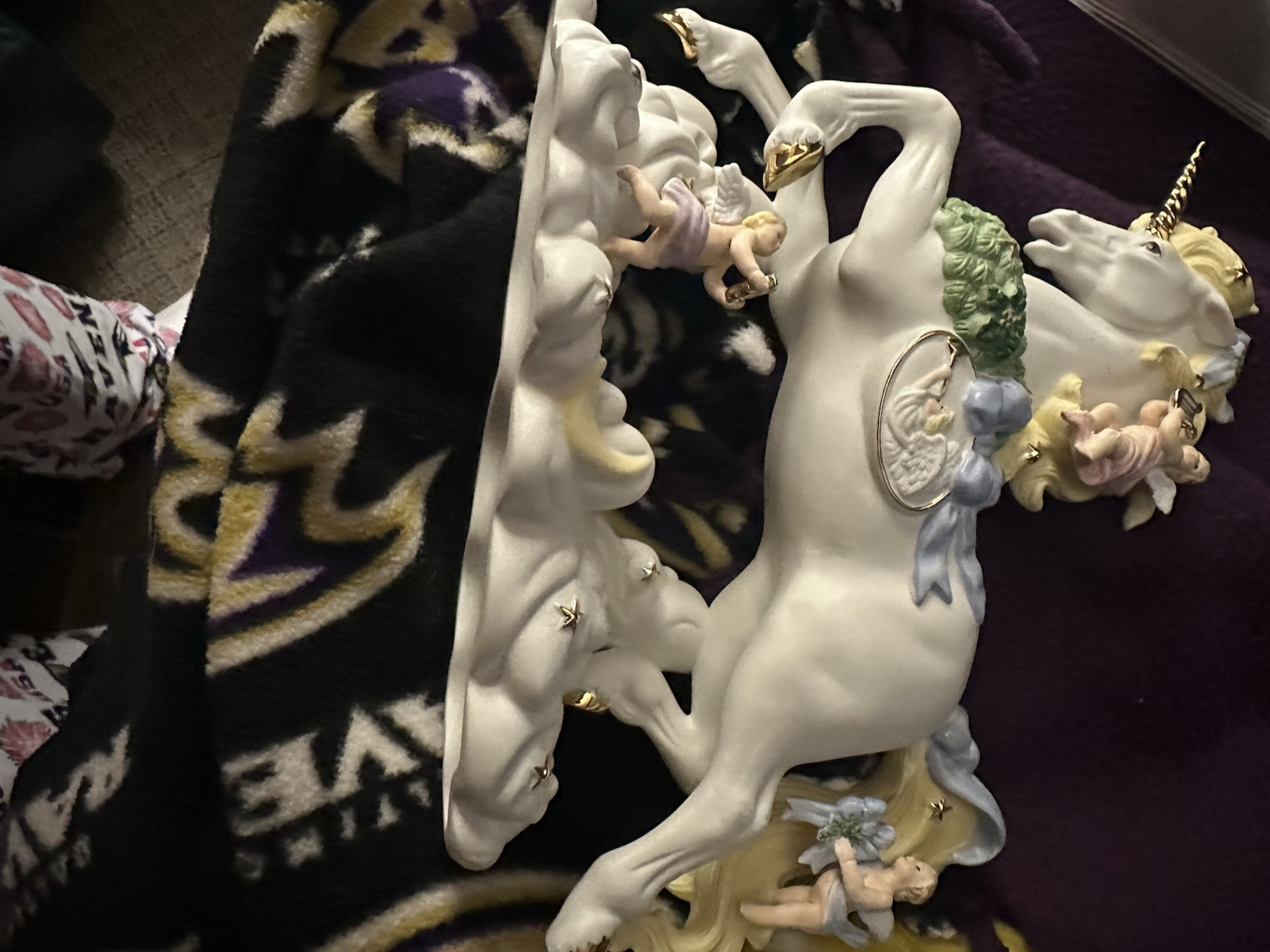 LENOX 2016 Celestial Yuletide Unicorn Christmas Unicorn 8-1/2”x10” LIMITED ED