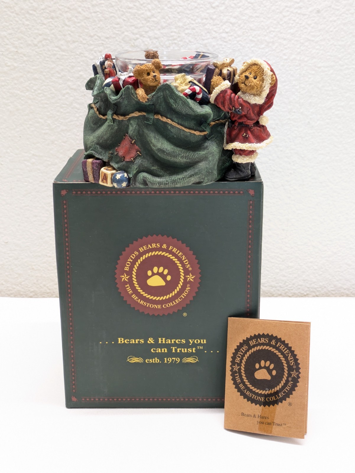 Vintage Boyds Bears 1st E The Bearstone Collection S.C. Kringleton Bearing Gifts