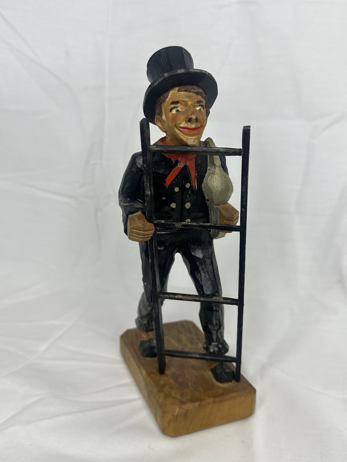 Hand Carved German Black Forest Chimney Sweep Figurine