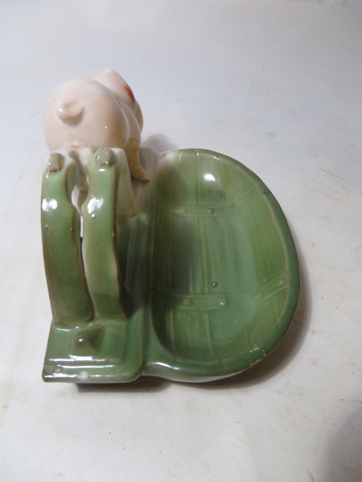 ANTIQUE GERMAN PIG FAIRING PIG TRINKET DISH