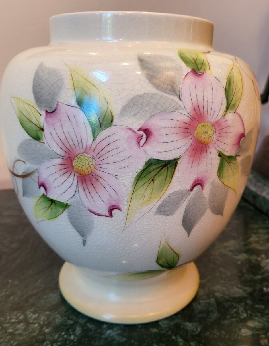 Chinoiserie Andrea By Sadek Vintage Floral Ginger Jar Vase 12″ Vase with lid