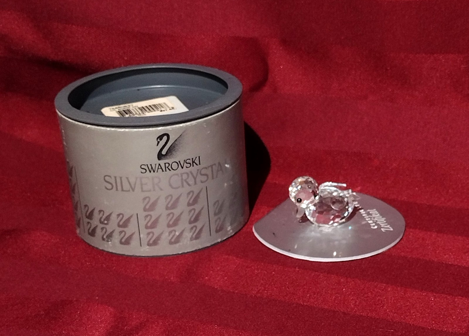 Retired Swarovski Beauties of the Lake Series Mini Swiming Duck 7665NR037