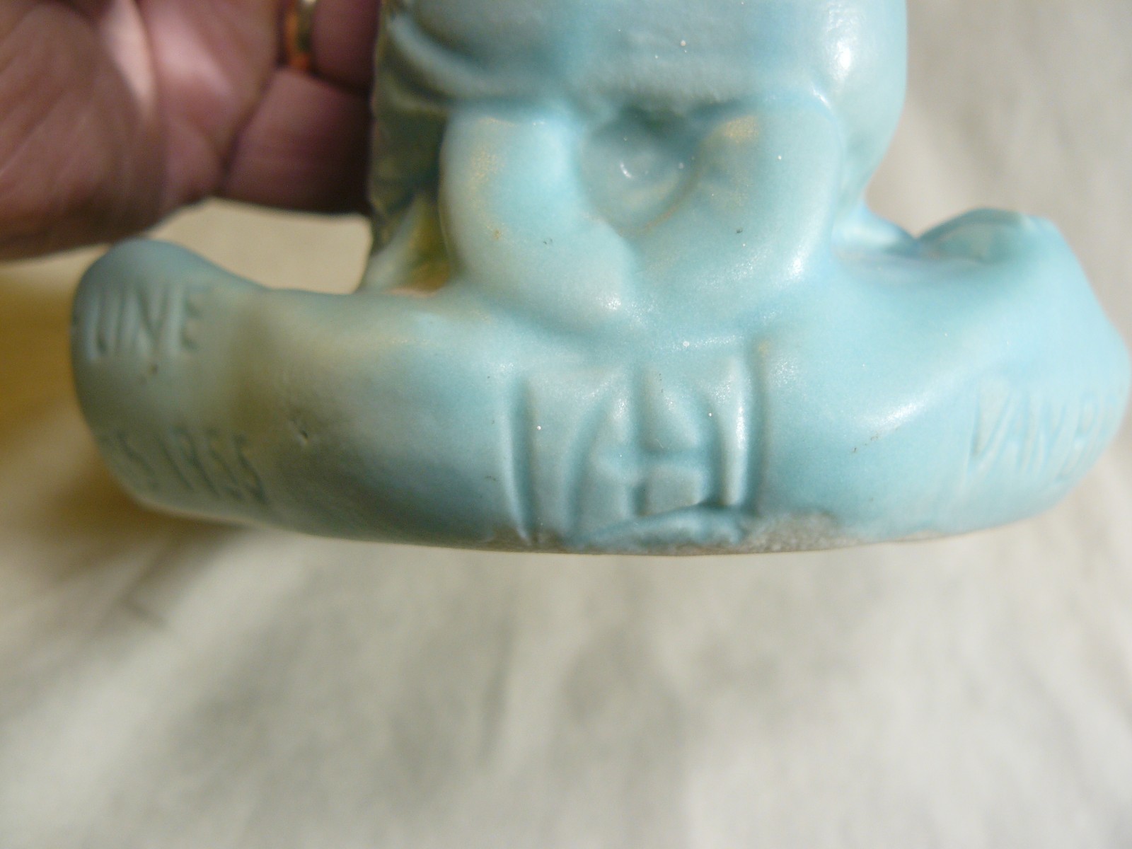 Vintage Van Briggle Art Pottery Corn Maiden Marked Gray Line 1955