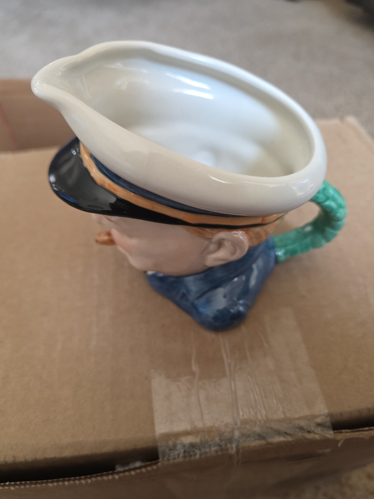 Rare WW2 Vintage Burleigh “Winston Churchill” Toby Jug Very Good Condition