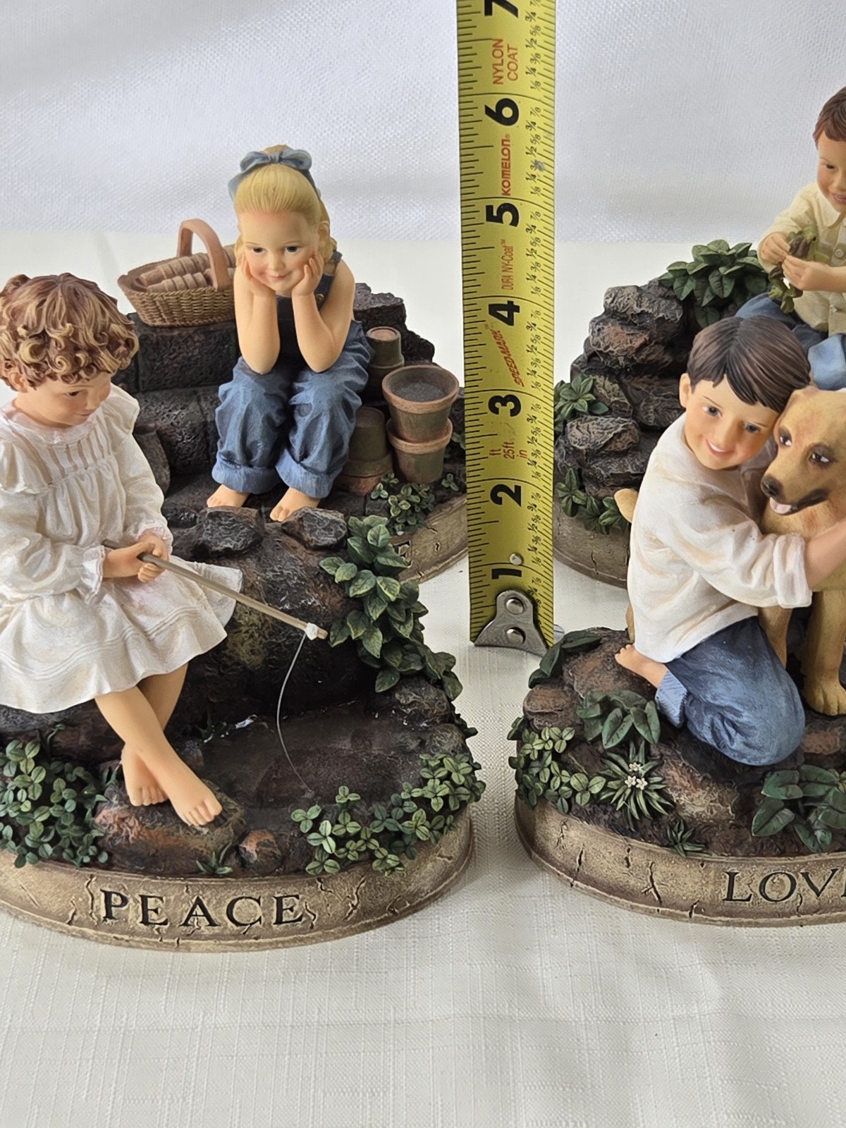 6 Vintage Virtues Demdaco Appreciation Peace Love Patience Humor & Love