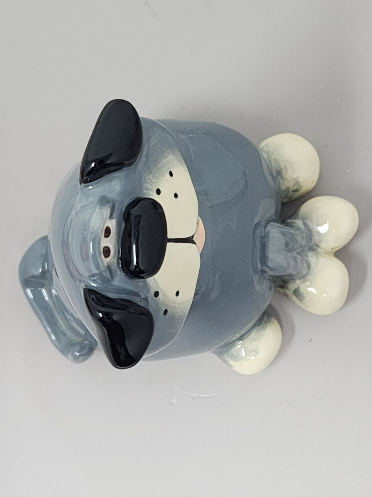Vintage Douglas Russ Signed Berrie Porcelain Dog Kitchy Unique