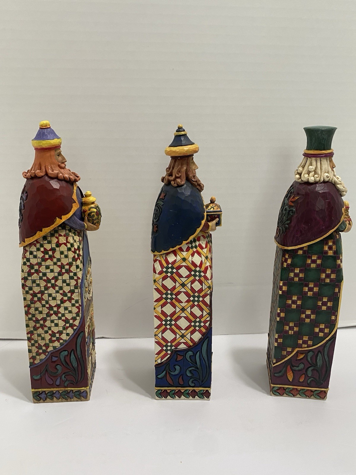 Jim Shore Hallmark Exclusive 3 Wise Men King Nativity Gift Caring Hope Love 10”