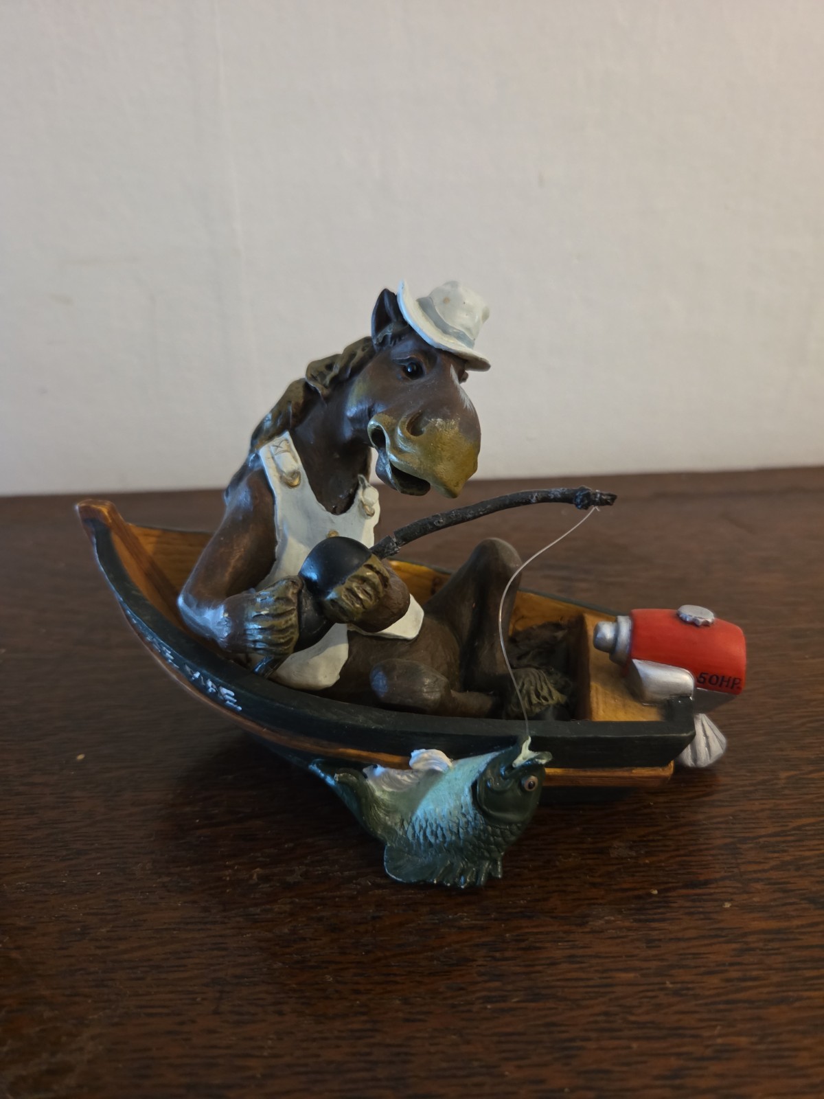 Montana Silversmiths Elmer The Horse “The Ellie Mae” Fishing Boat Figurine
