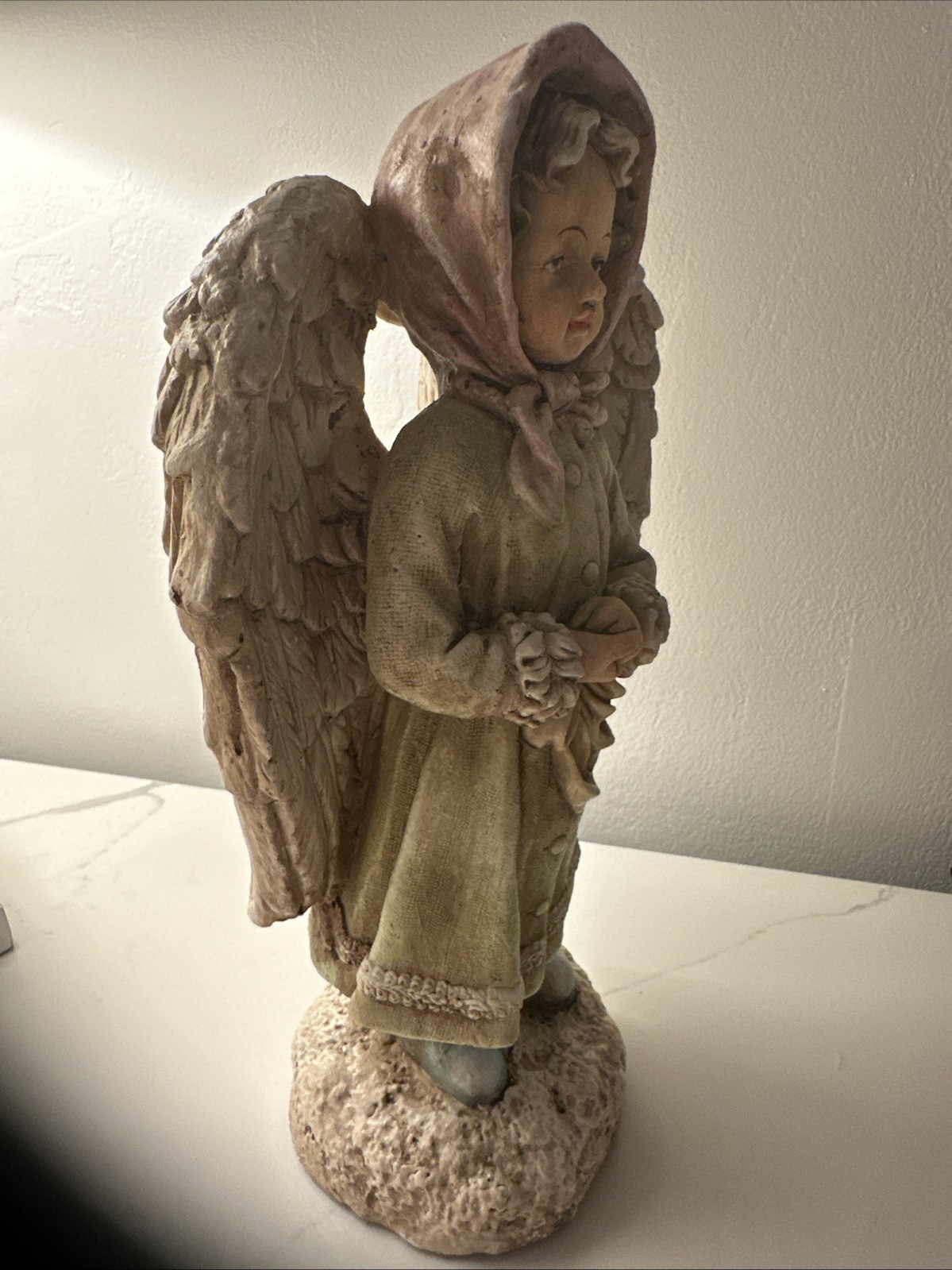 AFFCO VICTORIAN STYLE ANGEL GIRL STATUE FIGURE 12 1/2″ / WRONGWAY052