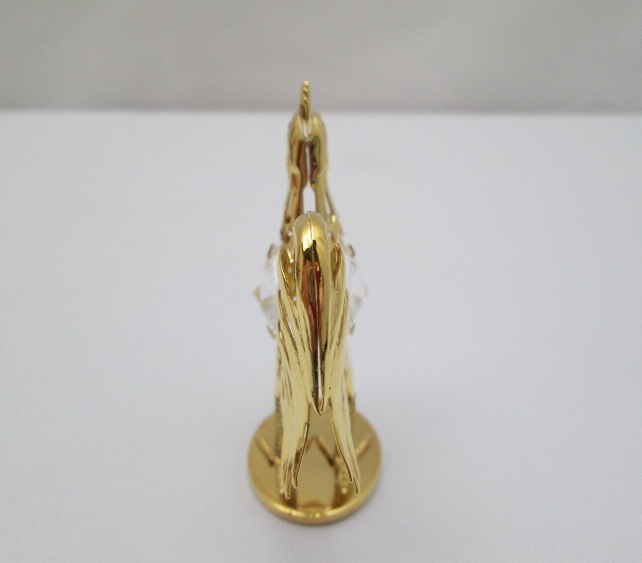 24K Gold Plated Rooster with Swarovski Crystals Figurine Ornament