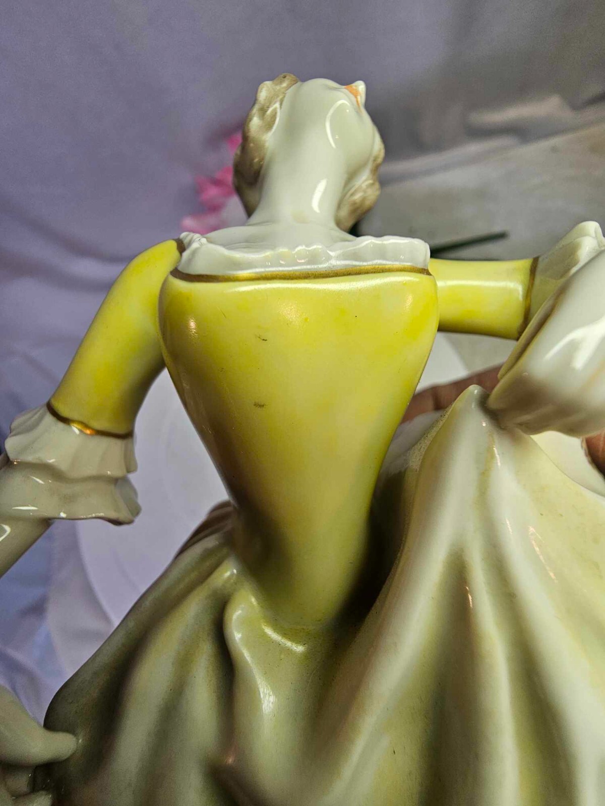 Antique German Rosenthal Porcelain Figurine Rococo Dancer kunstabteilung selb