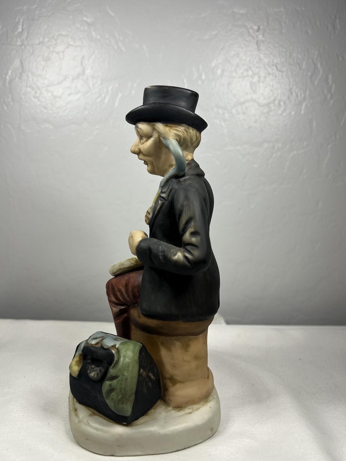 Old Man Doctor Figurine Fine Porcelain Bisque Hand Painted Vintage And Rare