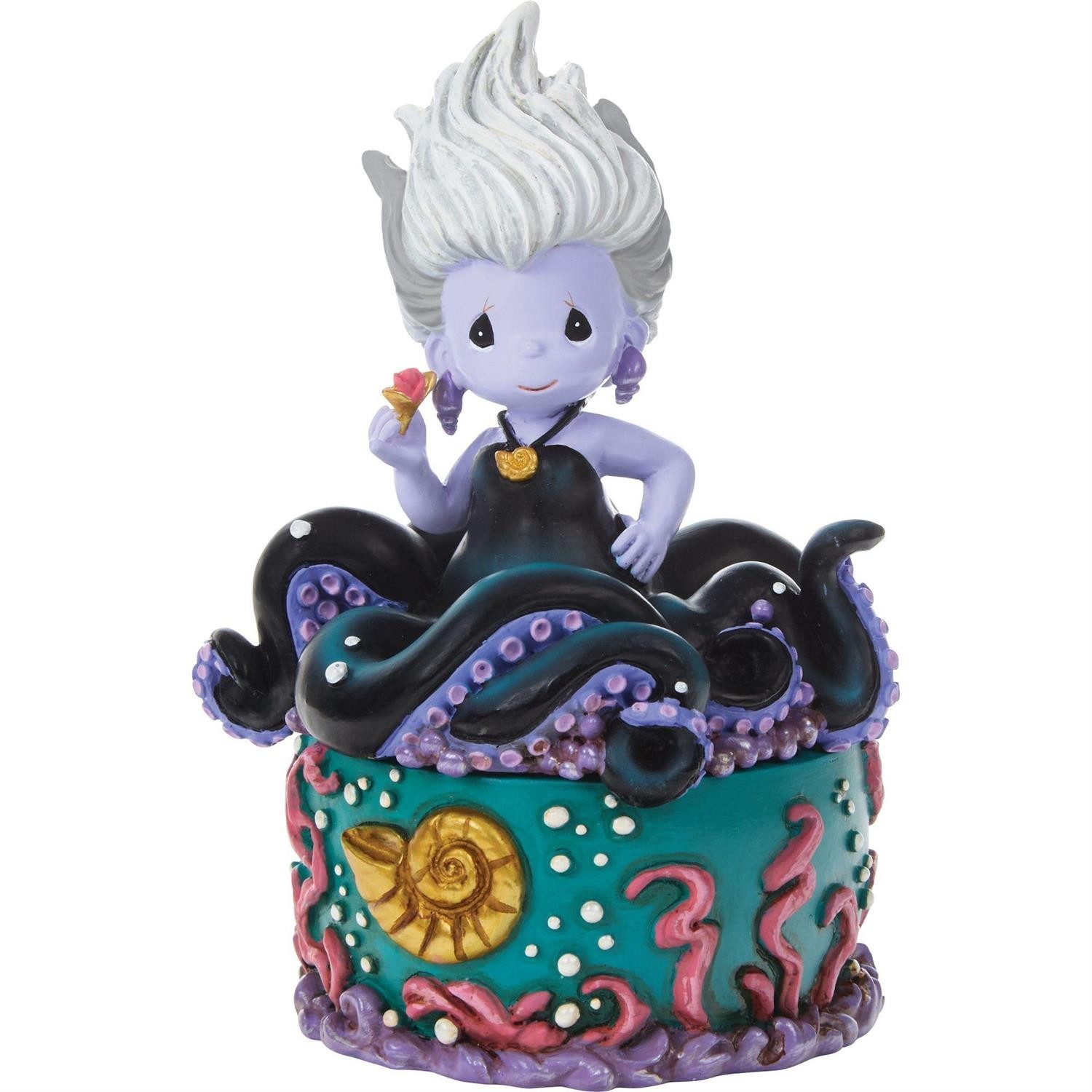 ❦ New PRECIOUS MOMENTS DISNEY Trinket Box URSULA Little Mermaid Villain Figurine
