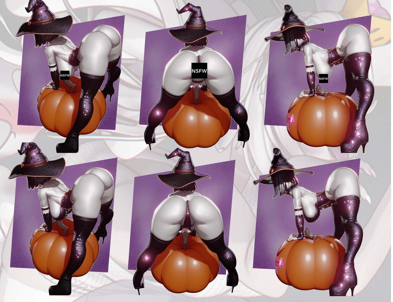 Rushzilla Sexy Witch Raven Nsfw Statue Unpainted Unassembled Resin Model Kit