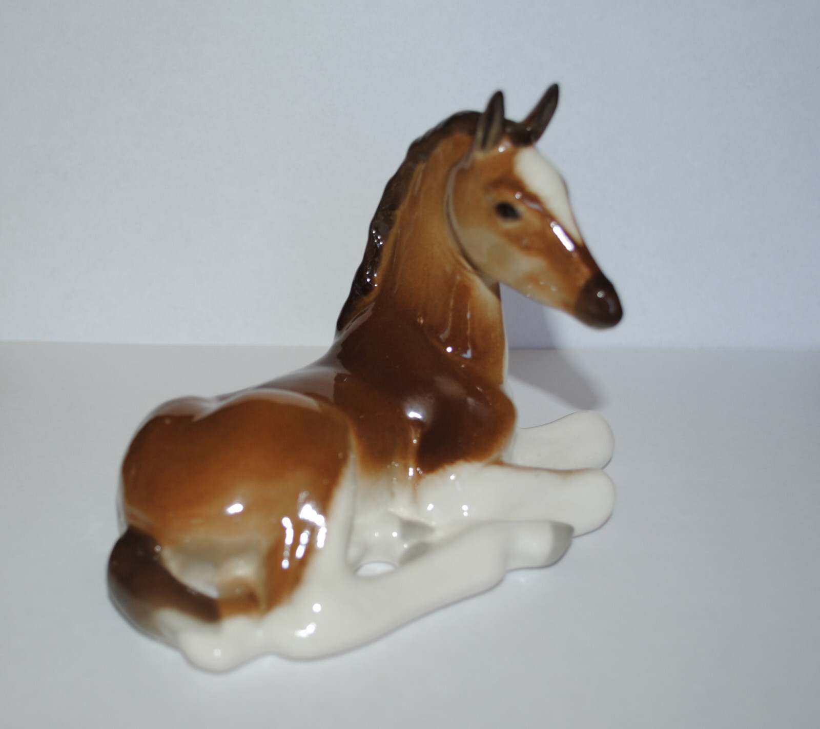 Lomonosov PORCELAIN Figurine HORSE BROWN.Hand Painted.UNIQUE.RARE