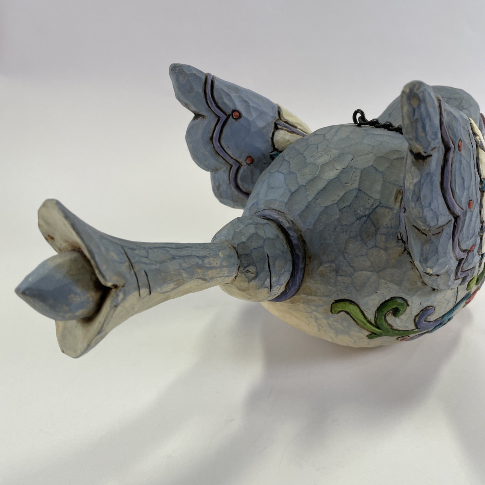 Jim Shore 2005 Heartwood Creek Hanging Blue Bird Birdhouse 4005276