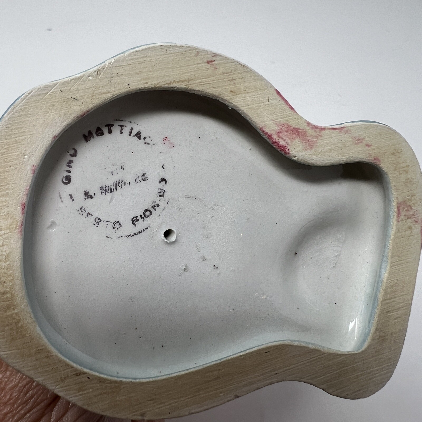 Vtg Italian Bathroom Figurine -Eat A Lot, Use Me A lot, Long You Will Live