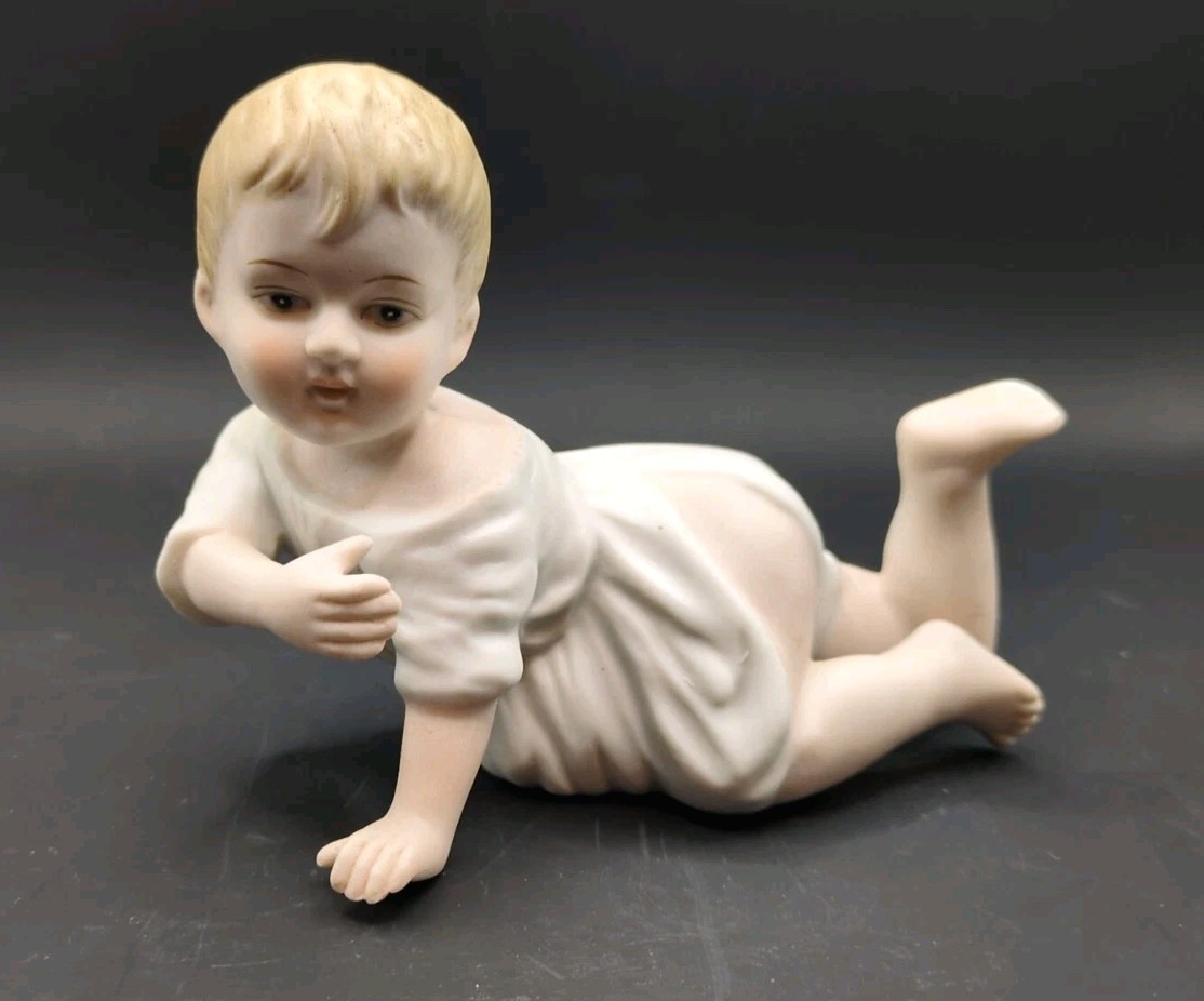Porcelain Bisque Piano Babies Lot of 9 Some Marked Ardalt KW Etc Various Styles