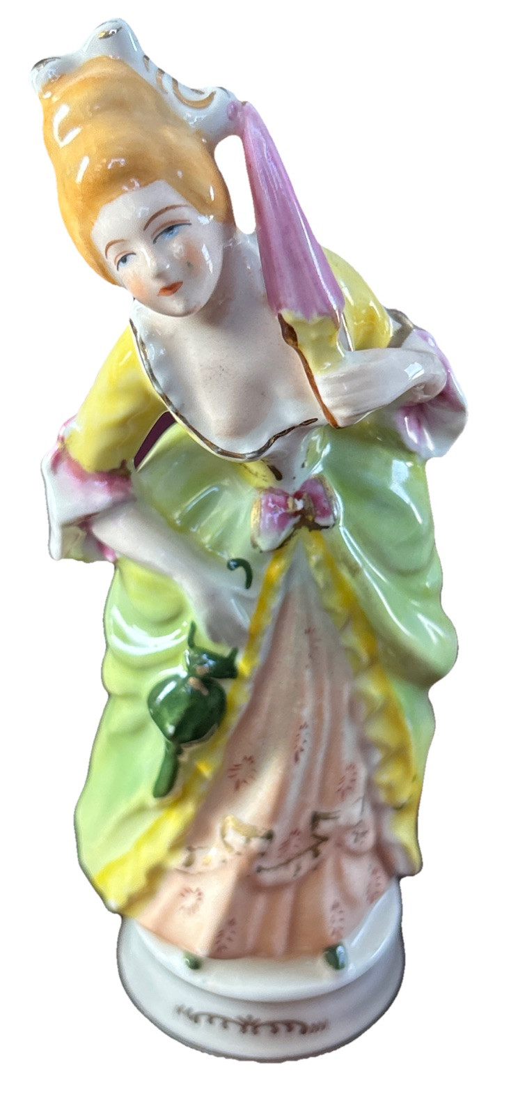 Vintage Moriyama Victorian Figurine Made In Occupied Japan Porcelain 1021