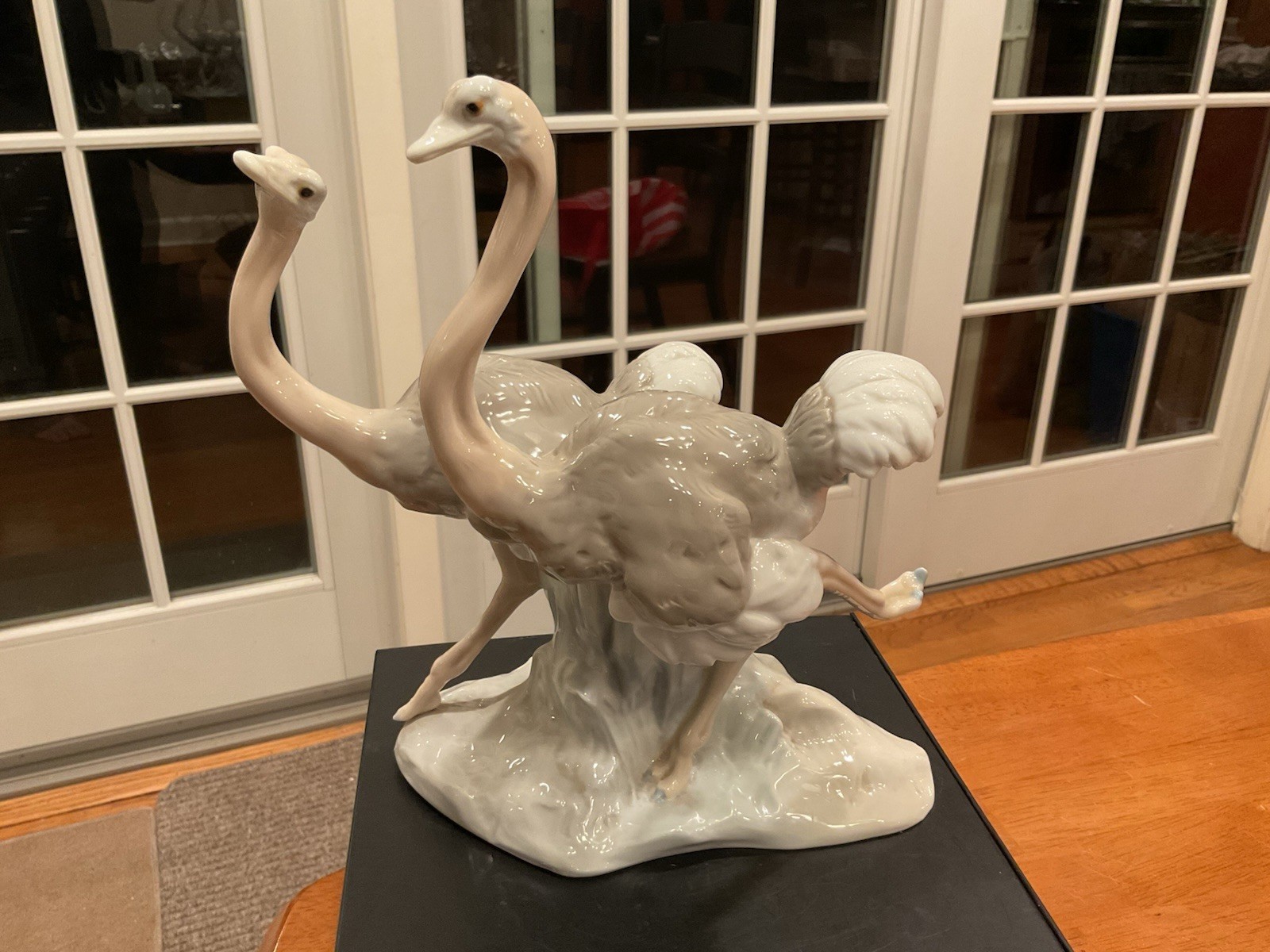 Lladro 2 Ostriches Porcelain Figurine – Rare -Retired 1970 -by Fulgencio Garcia