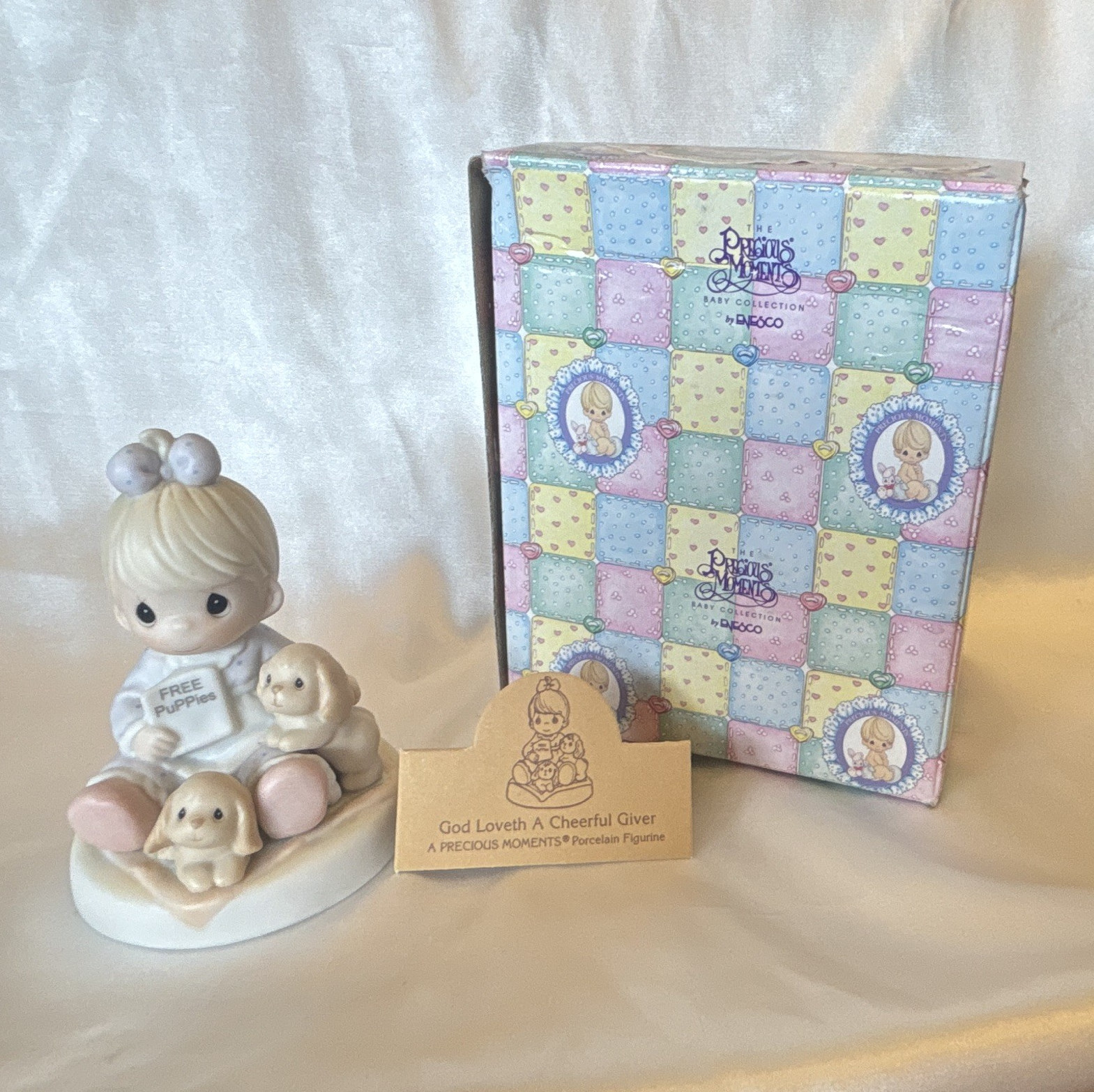 Precious Moments “God Loveth A Cheerful Giver” Girl Boxed