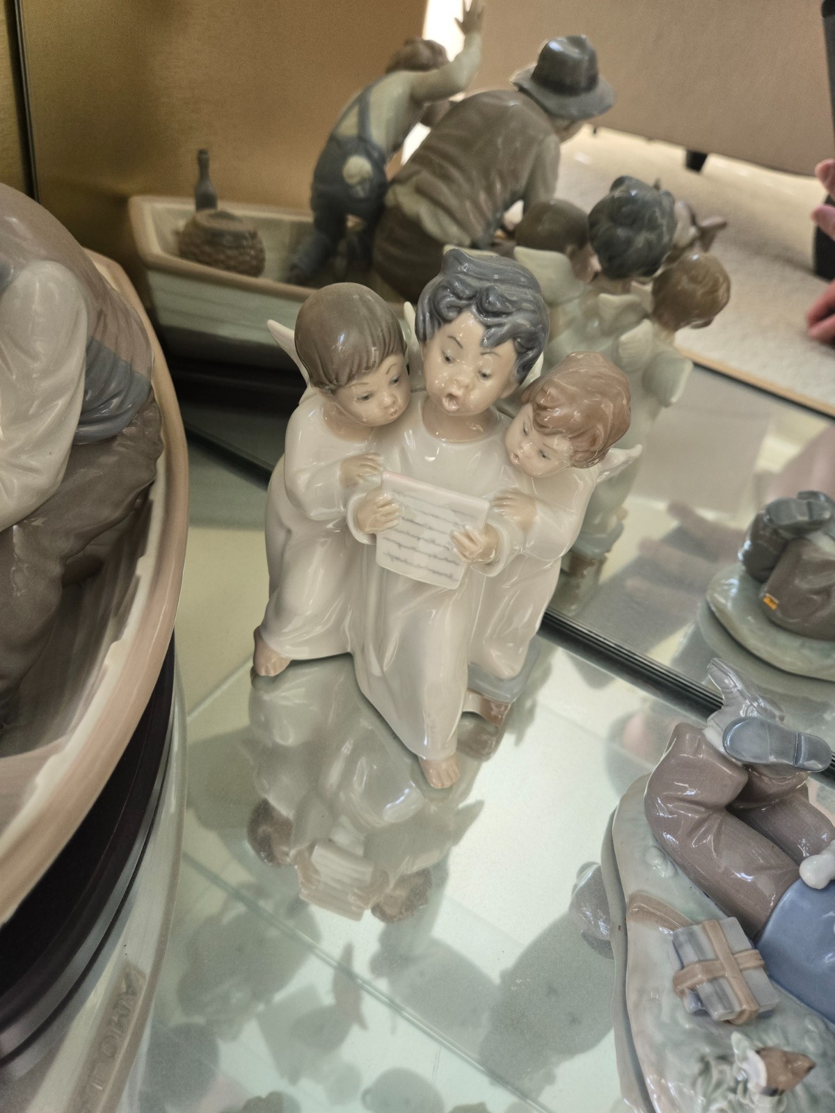 Lladro 4542 “Group of Angels” OR “Angel’s Choir” 3 Cherubs Singing