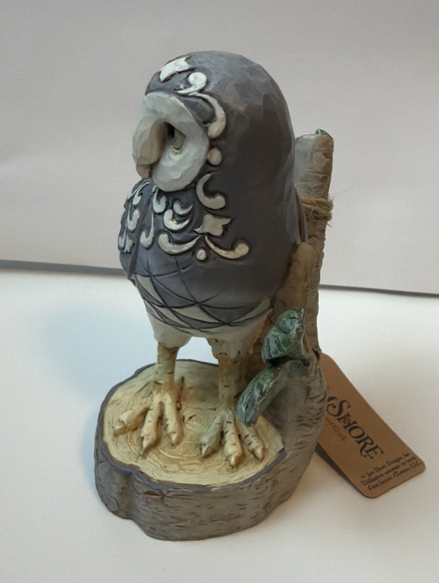 Jim Shore Heartwood Creek Woodland Owl on Branch 2016 Wisdom Begins With Wonder