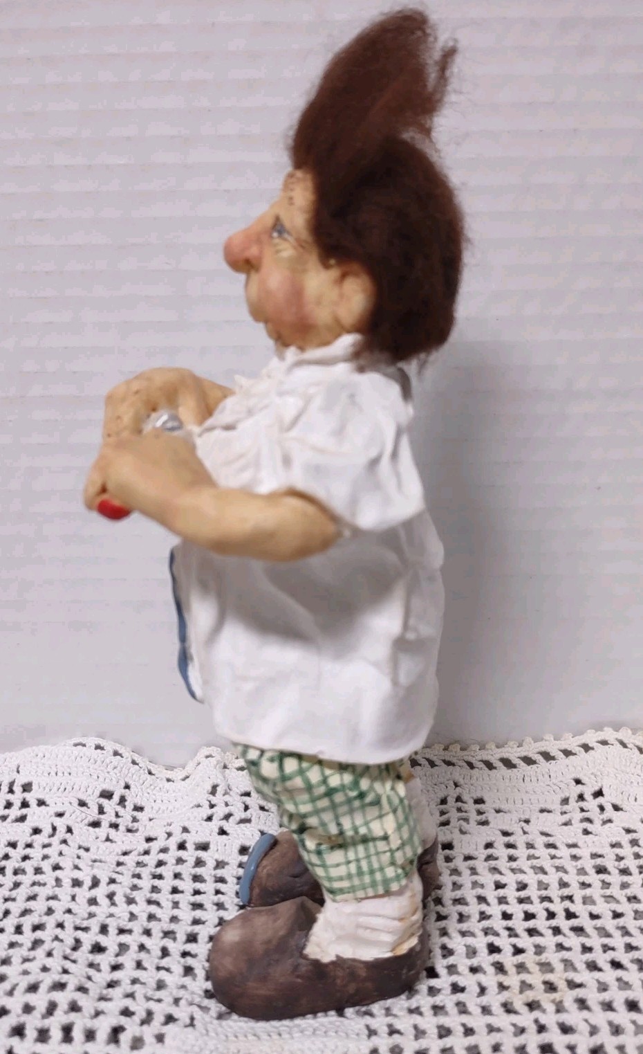 Vtg Kristen Haynes 1994 Cast Art Dentist Hygiene Figure Humor 7″