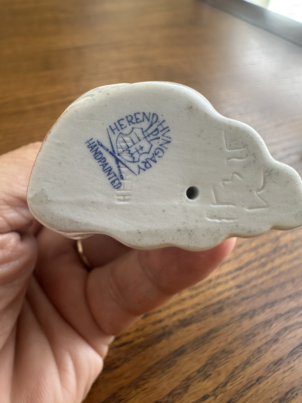 Herend Porcelain Hand Painted Porcelain Pelican Figurine