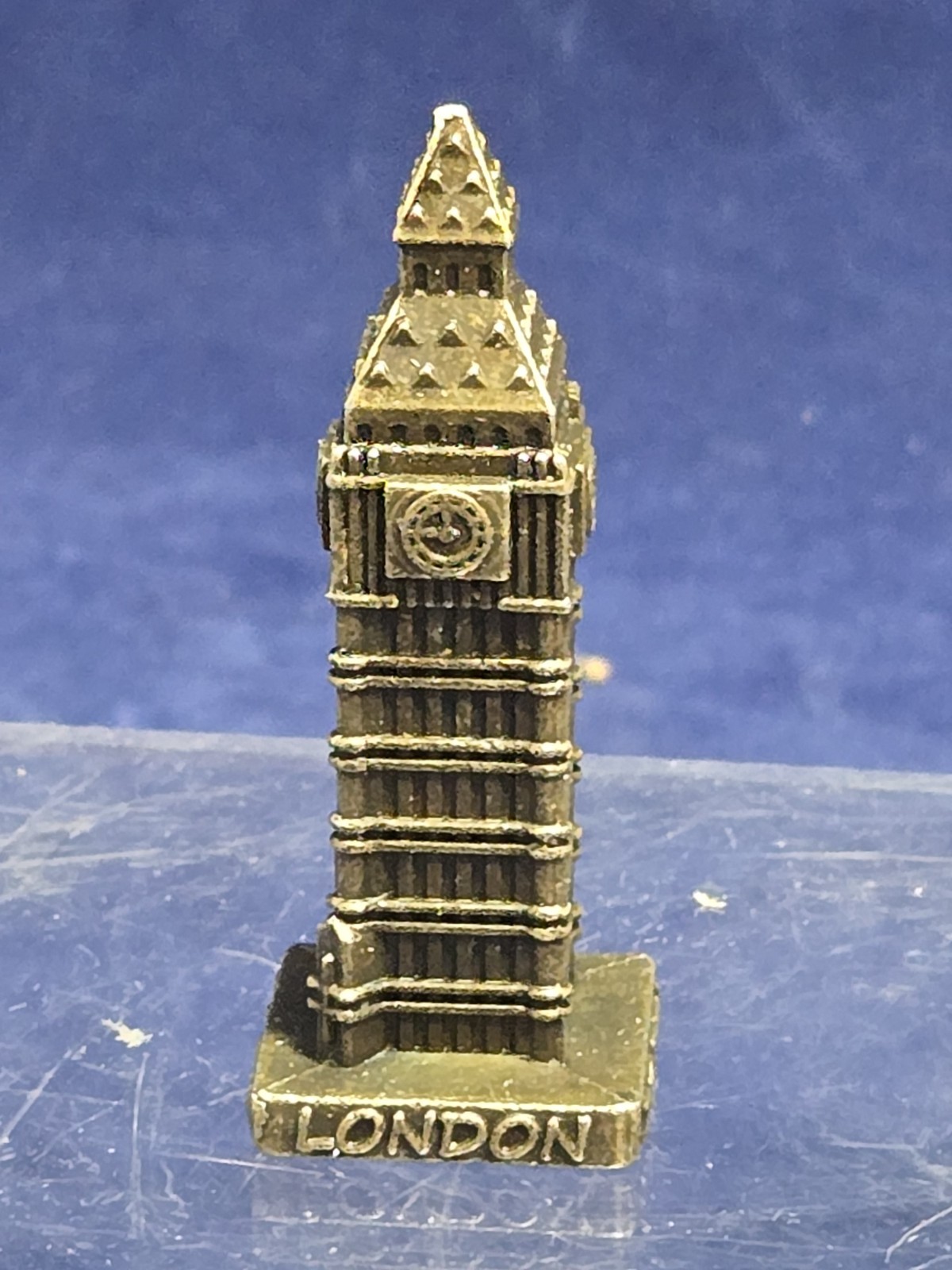 Miniature London Big Ben Clock Tower – Metal, Dark Color, Bought In London