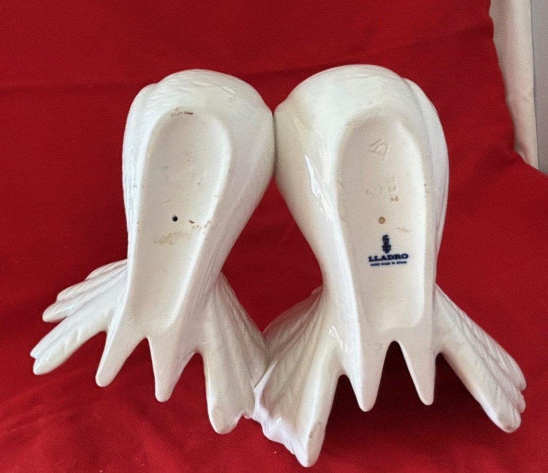Vintage Lladro “Couple of Doves” Porcelain Figurine #1169 Handmade 1970’s