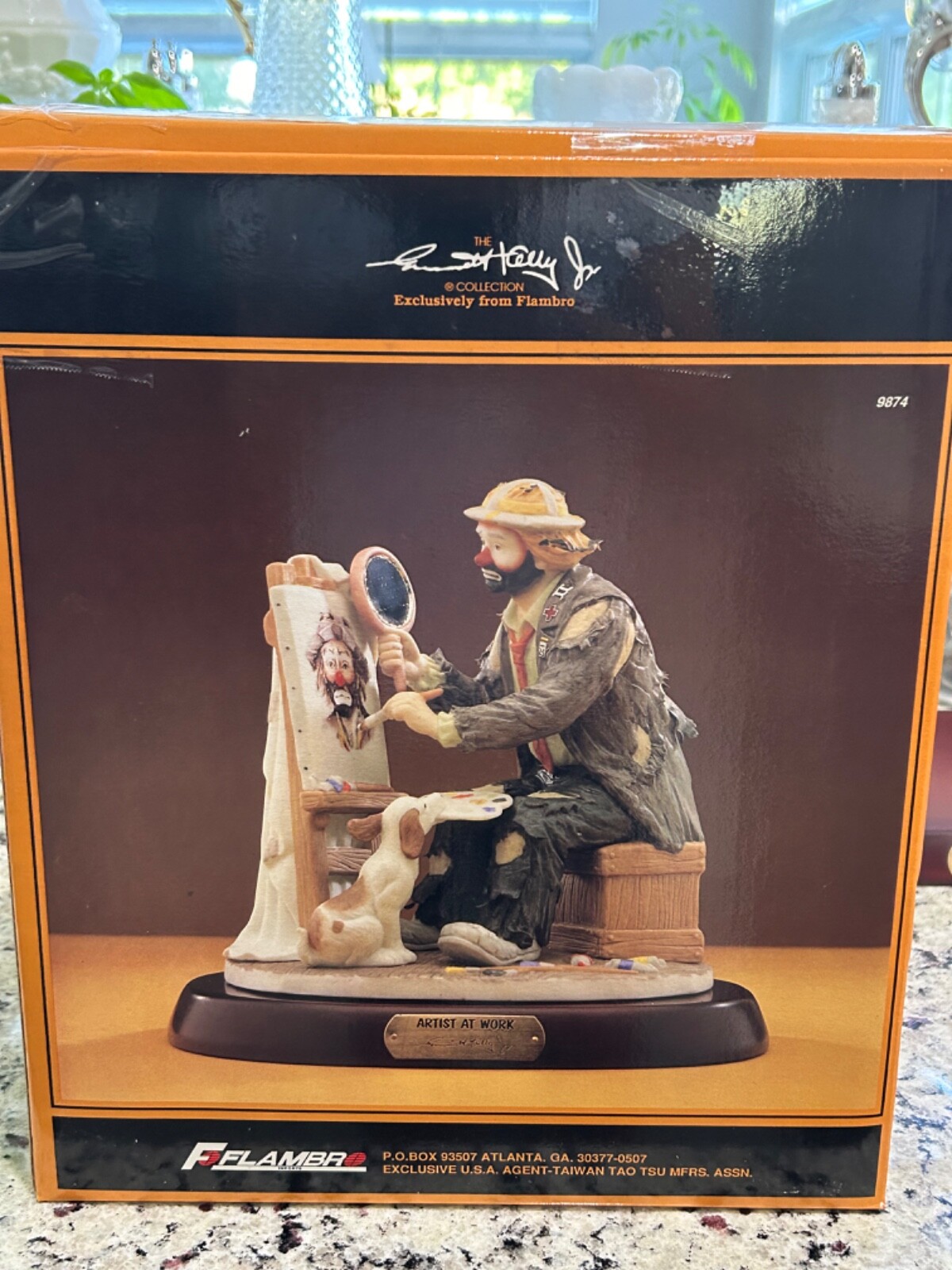 Emmett Kelly Jr. Signature Collection #9874 “Artist at Work” Original Packaging