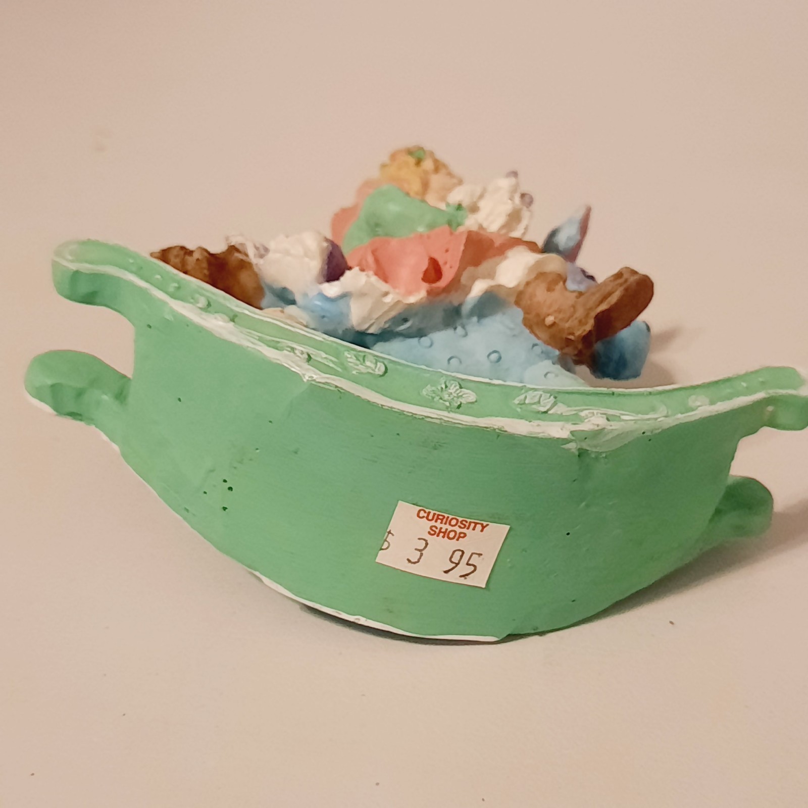 Rocking Horse Girl Figurine Pastel Nursery Decor Shabby Chic 5″ Tall