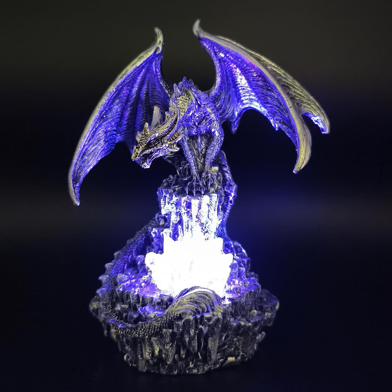 Dragon Table Lamp USB Charging Ports Dungeons and Dragons Gifts – LED Circle Dec